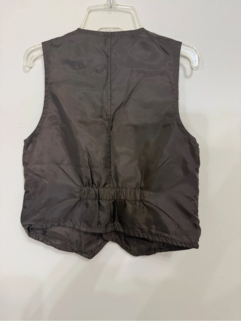 Gymboree Boys XS3-4 Patchwork Vest 100% Cotton Front NWT Brown Tan.
